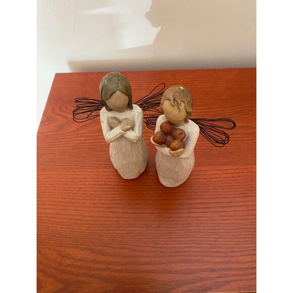 Willow Tree Figurine Set – “Heart of Gold” & “Abundance” Angels - Picture 7 of 7